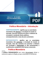 Política Monetária