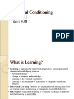 Classical Conditioning 1