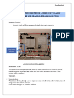 To Determine The Minor Losses Due To Large