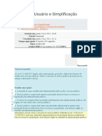 Avaliação Módulo 1 Defesa Do Usuário e Simplificação Avaliação Módulo 1