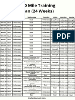 100 Mile Training Plan 24 Weeks