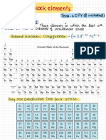 D and F Block Elements