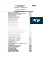 Inscrições Homologadas