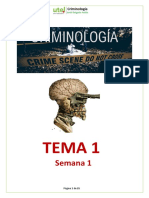 TEMA 1 - Semana 1 - CRIMINOLOGÍA