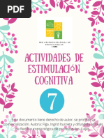 Cuadernillo 7 - Estimulación Cognitiva - 4 Ejes