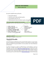 Bagi STUDENTS WORKSHEET 6 ENGLISH FOR NURSING - MENTAL HEALTH