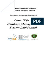 DBMS Lab Manual