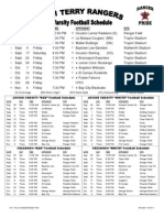 Schedule BF Terry Football Fall 2011