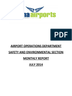 Monthly Sectional Report - July 2014