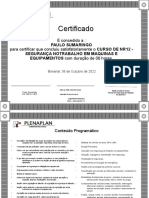 Certificado NR12