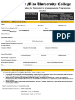 Mico Undergraduate Application Revised Fillable Form