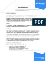 Comunicado - Ingreso PFR 2023-1 (AD)