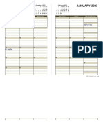 2023 Diary Planner Template Excel 15