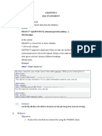 Chapter 3 - SQL Statement