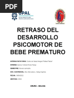 Retraso Del Desarrollo Psicomotor de Bebe Prematuro