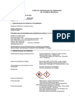 Química Ficha de Informação de Segurança de Produto Químico