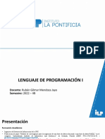 Semana 1 - Lenguaje de Programación 1