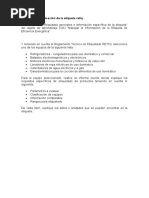 Actividad 2 - Informe - Requisitos e Informacion de La Etiqueta