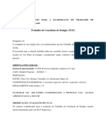 Trabalho de Conclusão de Estágio (TCE) : Modelo 1