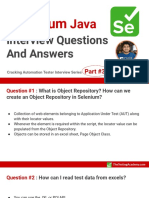 Selenium Java Interview Questions and Answers - Part 3