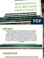 Interprofessional Practice Related in Pharmacology