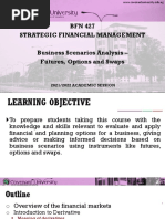 BFN 427 Business Scenarios Using Swaps, Options and Futures