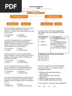 Examen Geografia 1°B