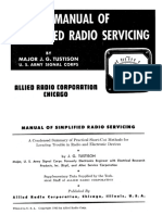 Manual of Simplified Radio Servicing - Tustison 1943