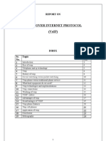 Voice Over Internet Protocol (Voip) : Report On