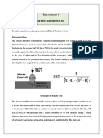 EXP 4 Brinnl HArdness Test