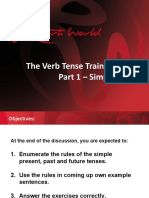 Verb Tense Training Part 1 Simple Tenses - With SC