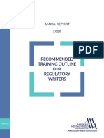 Regulatory Writer Training