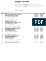 Lista de Convocacao Dos Candidatos para Pre Matricula Chamada Regular Sisu 2022 1 1