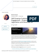 SAP Emarsys Customer Engagement - Projects