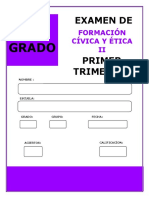 2do. Grado: Examen de