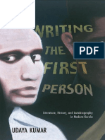 Udaya Kumar - Writing The First Person - Literature, History, and Autobiography in Modern Kerala-Permanent Black (2016)