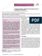 Spectrum of Mri Findings in Pediatric Epilepsy Medical and Surgical Causes of Epilepsy in Children and Its Radiological Correlatio