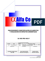 HSE-PRO-002 - P Identificacion de Aspectos y Evaluacion de Impactos Ambientales - Ver 02.