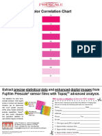 FujiFilm Prescale Color Correlation Chart