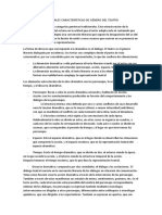 Principales Características de Género Del Teatro