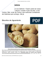 Biscoitos de Aguardente - Sabores Com História