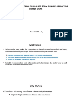 Rock Excavation Tests For Drill-Blast & TBM Tunnels-Predicting Cutter Wear