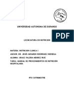 Manual de Procedimientos de Nutrición Hospitalaria