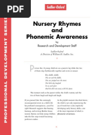 Nursery Rhymes and Phonemic Awareness