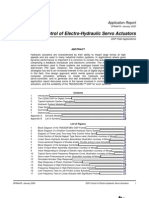 DSP Control of Electro-Hydraulic Servo Actuators