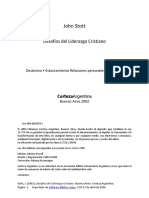 Desafíos Del Liderazgo Cristiano (John Stott)