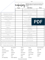 Genetics Vocab Review