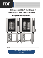 Manual de Instalacao e Manutencao Fornos de Panificacao Turbo Programavel