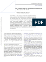 An Online Intervention To Promote Predictors of Supportive Parenting For Sexual Minority Youth