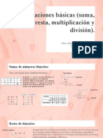 1.3 Operaciones Basicas (Suma, Resta, Multiplicacion y Division)